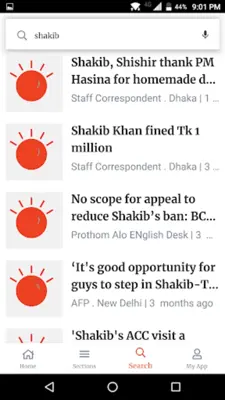 English News - Prothom Alo android App screenshot 0